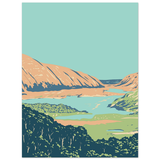 Killarney National Park County Kerry Ireland Art Print – framed print close-up | Buy Irish Art