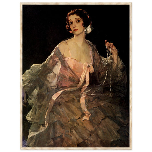 Hazel in Rose and Grey (c.1920) – Sir John Lavery (view 2)