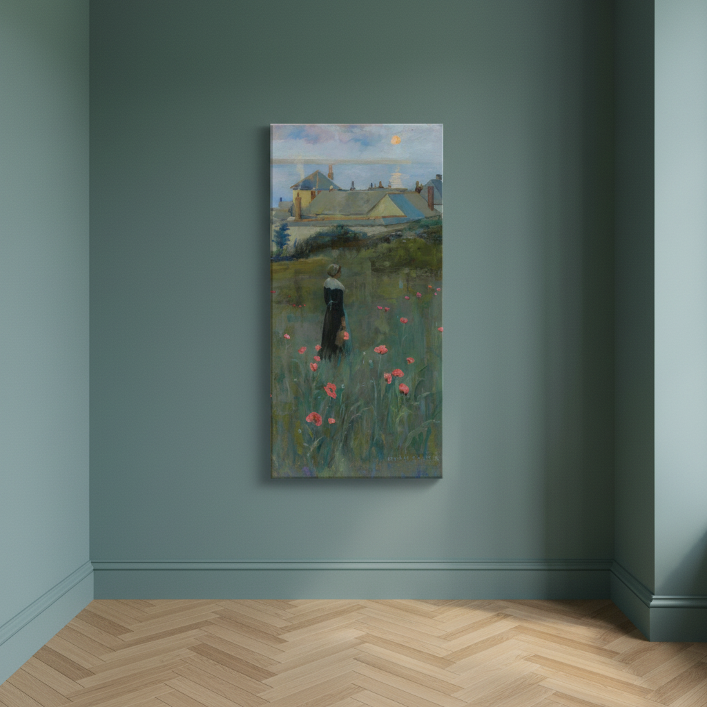 Poppies by Norman Garstin Canvas Art Print
