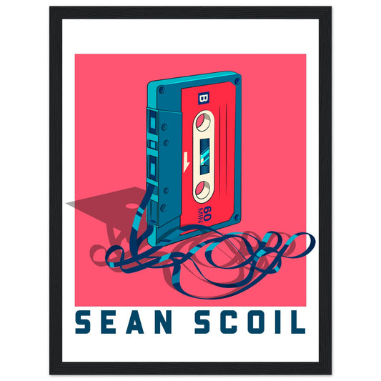 Sean Scoil - Old School Framed Wall Art Print – framed print close-up | Buy Irish Art