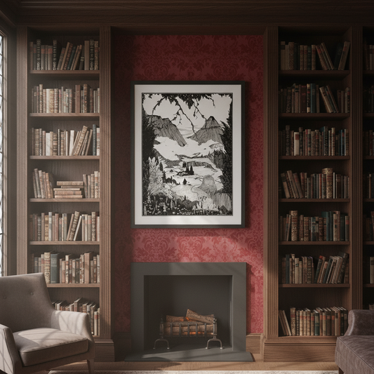 Harry Clarke “Landor’s Cottage” – Collector’s Edition Art Print