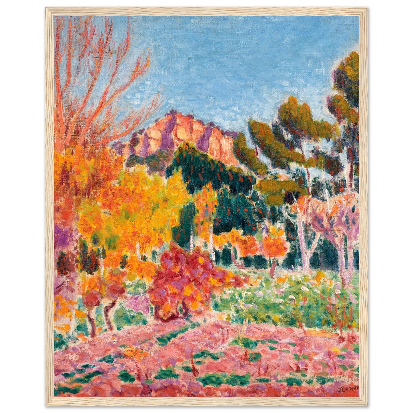 Landscape Cassis by Irish Artist Roderic O'Conor Art Print 40×50 cm / 16×20″ – view 8 | Buy Irish Art