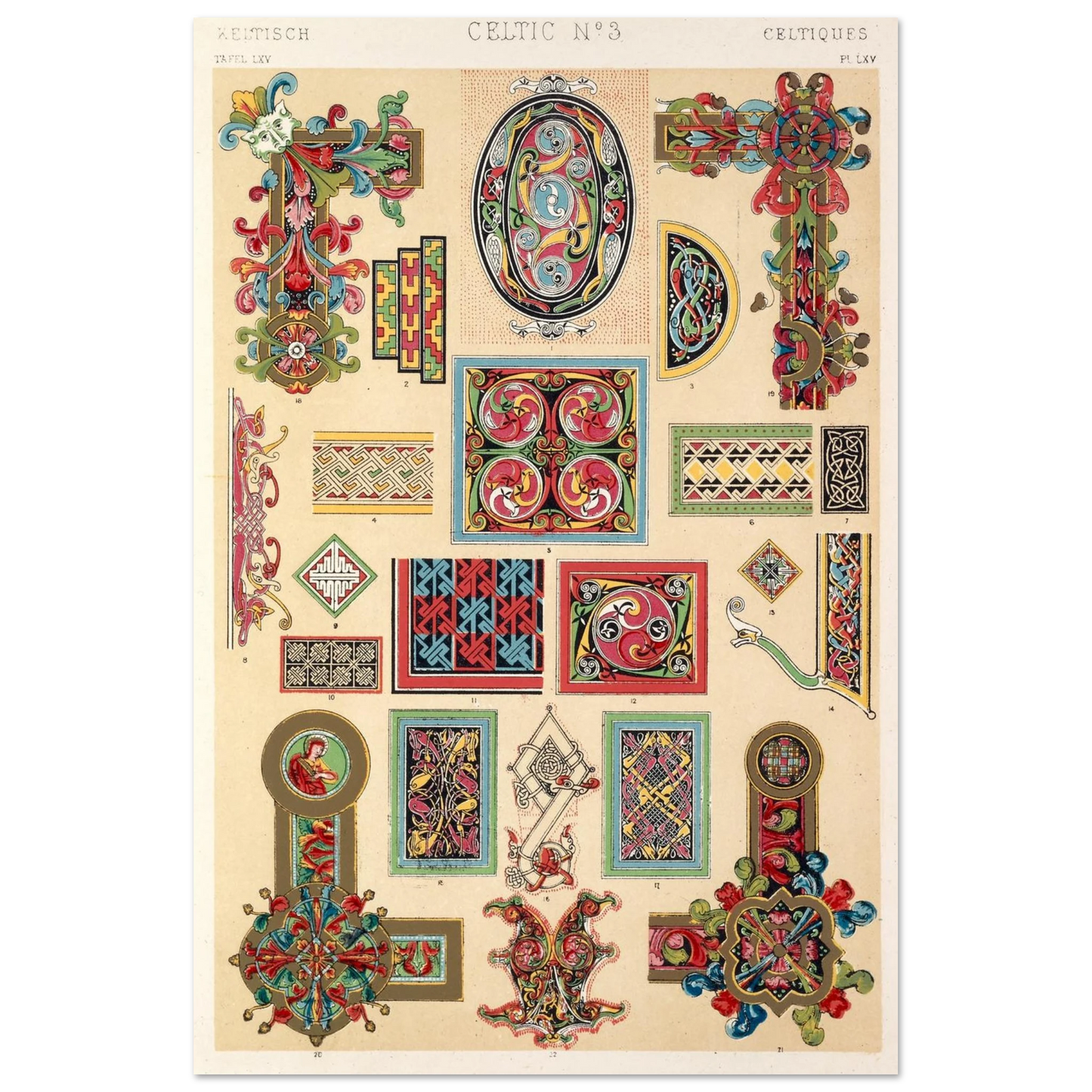Celtic No.3 (1856) by Owen Jones – A Masterpiece of Celtic Design – lifestyle view | Buy Irish Art