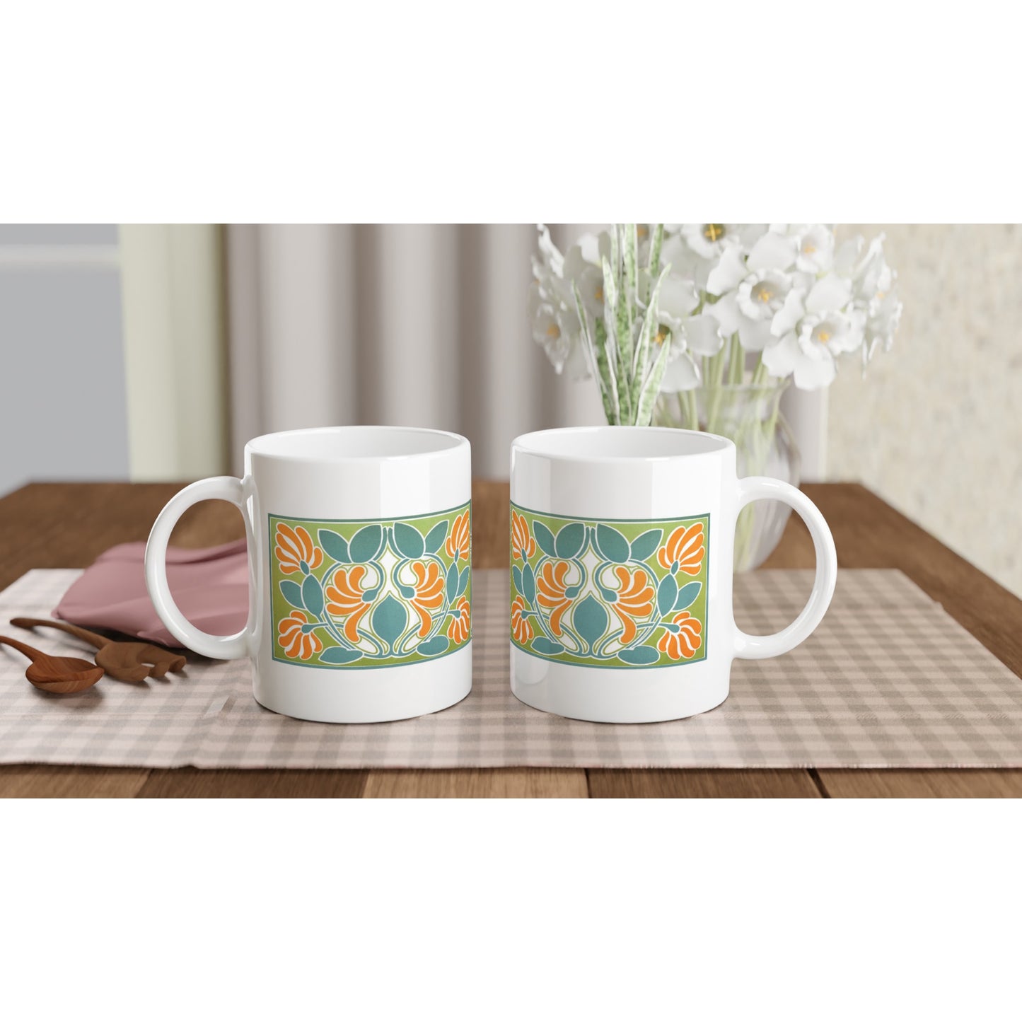 Harmonic Balance of Warm and Cold Colours Mug by James Ward – detail view | Buy Irish Art