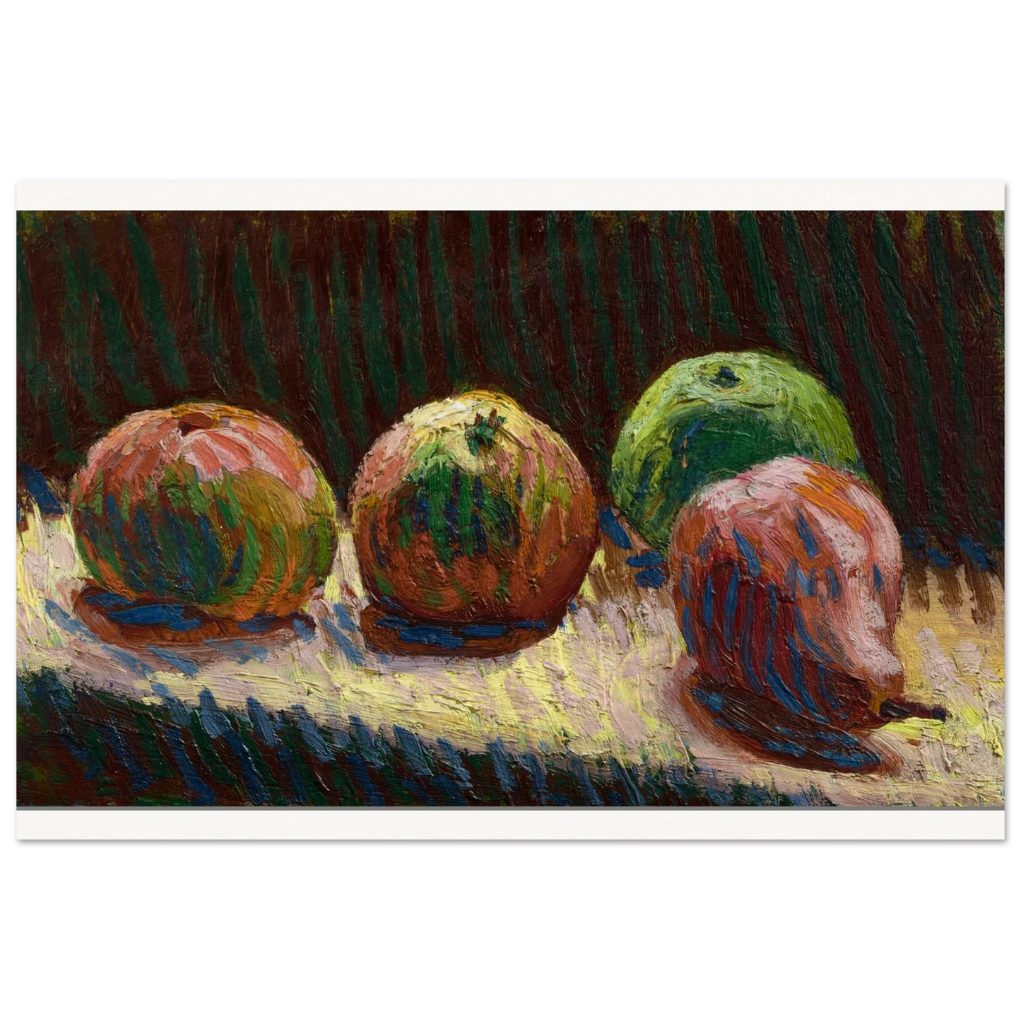 Apples and Pear by Roderic O'Conor art print, detail view