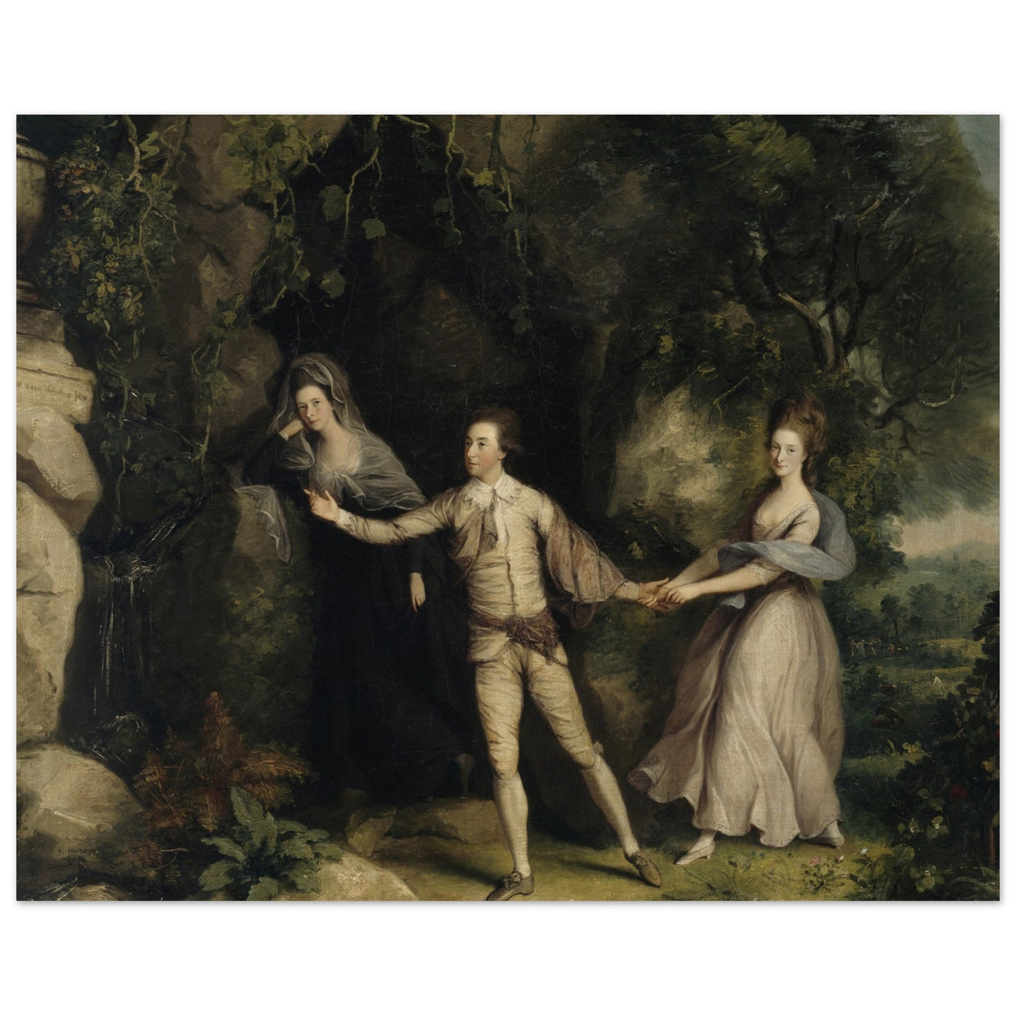 An Actor Between the Muses of Tragedy and Comedy by Thomas Hickey Museum Quality Art Print – Irish wall art print | Buy Irish Art