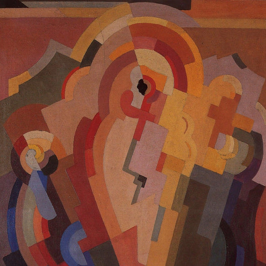 Abstract Composition (1935) art print 60x80 cm unframed, Mainie Jellett