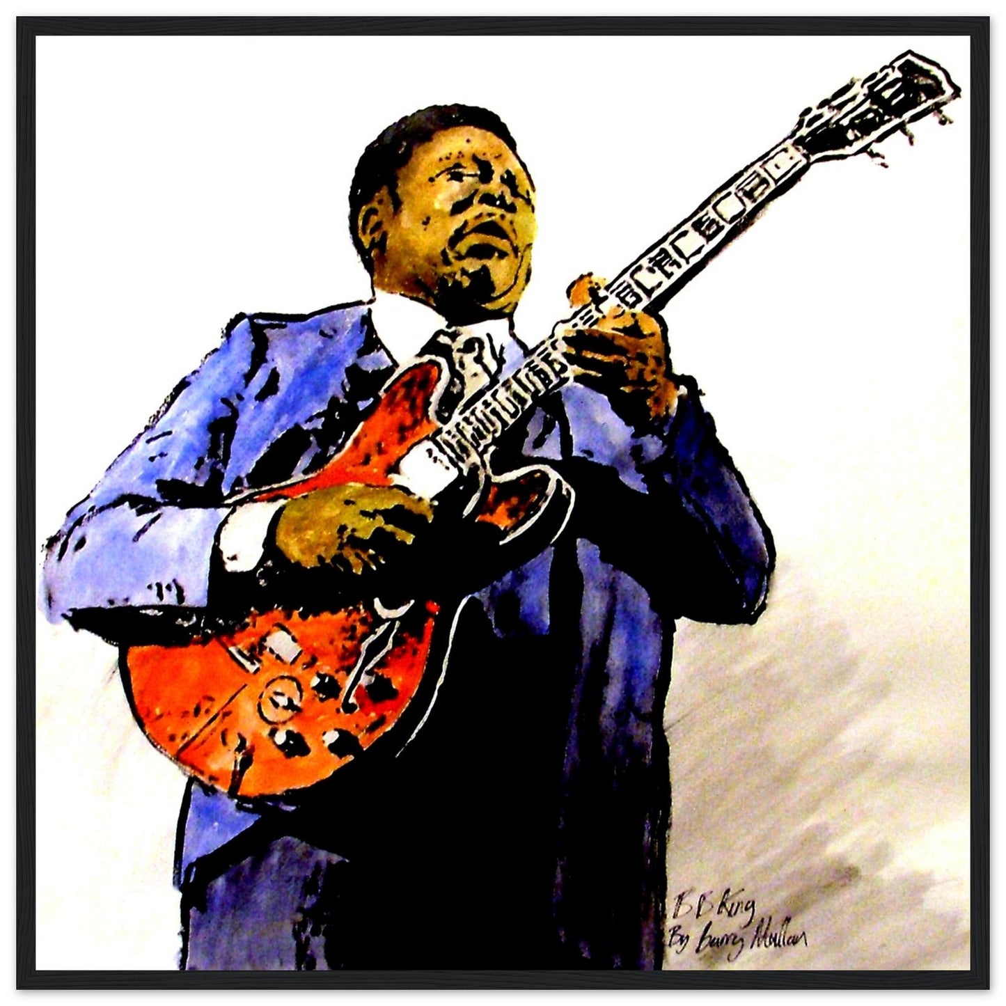 BB King Kunstdruck