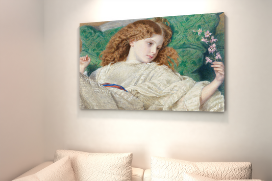 Dreams by Irish Artist Sir Frederic William Burton Art Print