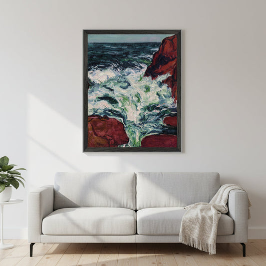 Marée Montante by Roderic O'Conor Irish Art Print, Black Framed 40x50 cm