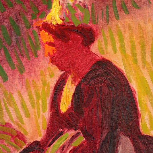 Peasant Woman Seated Outdoors – Roderic O'Conor Art Print, 40x50 cm / 16x20″ – Irish gift | Buy Irish Art