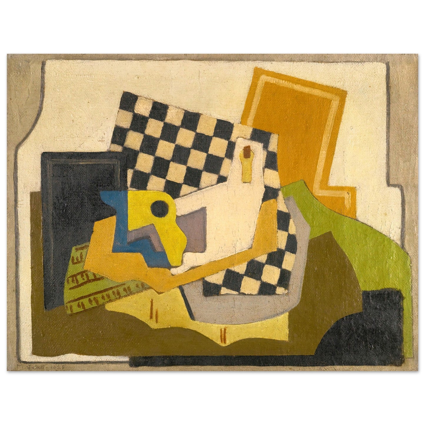 Composition (Chessboard) by Mainie Jellett - Irish cubist wall art print | Buy Irish Art