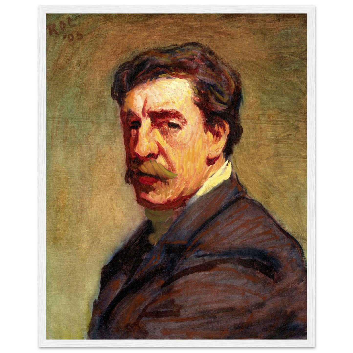 Self-Portrait Roderic O'Conor (1903) Art Print 40x50 cm / 16x20″ – room setting display | Buy Irish Art