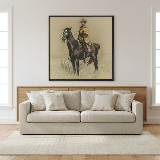 R.B. Cunninghame Graham on ‘Pampa’, By Irish Artist Sir John Lavery Art Print – view 6 | Buy Irish Art