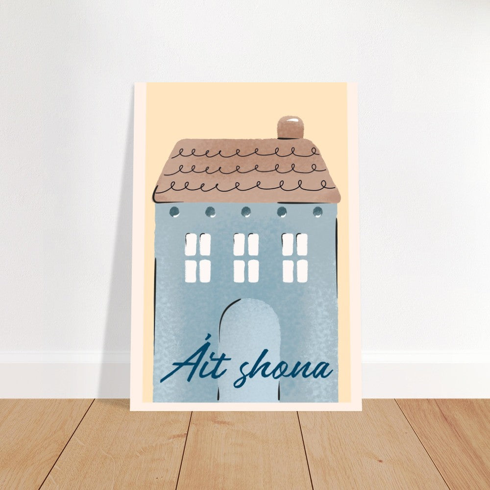 Geschenke in irischer Sprache, Wandkunst, - Áit Shona - Happy Place