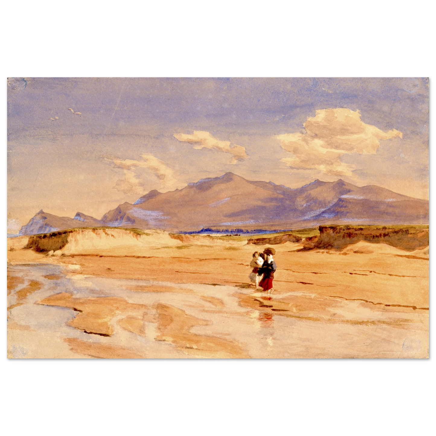 Muiríoch Beach, Corca Dhuibhne, Co. Kerry by Irish Artist Frederic William Burton – lifestyle view | Buy Irish Art