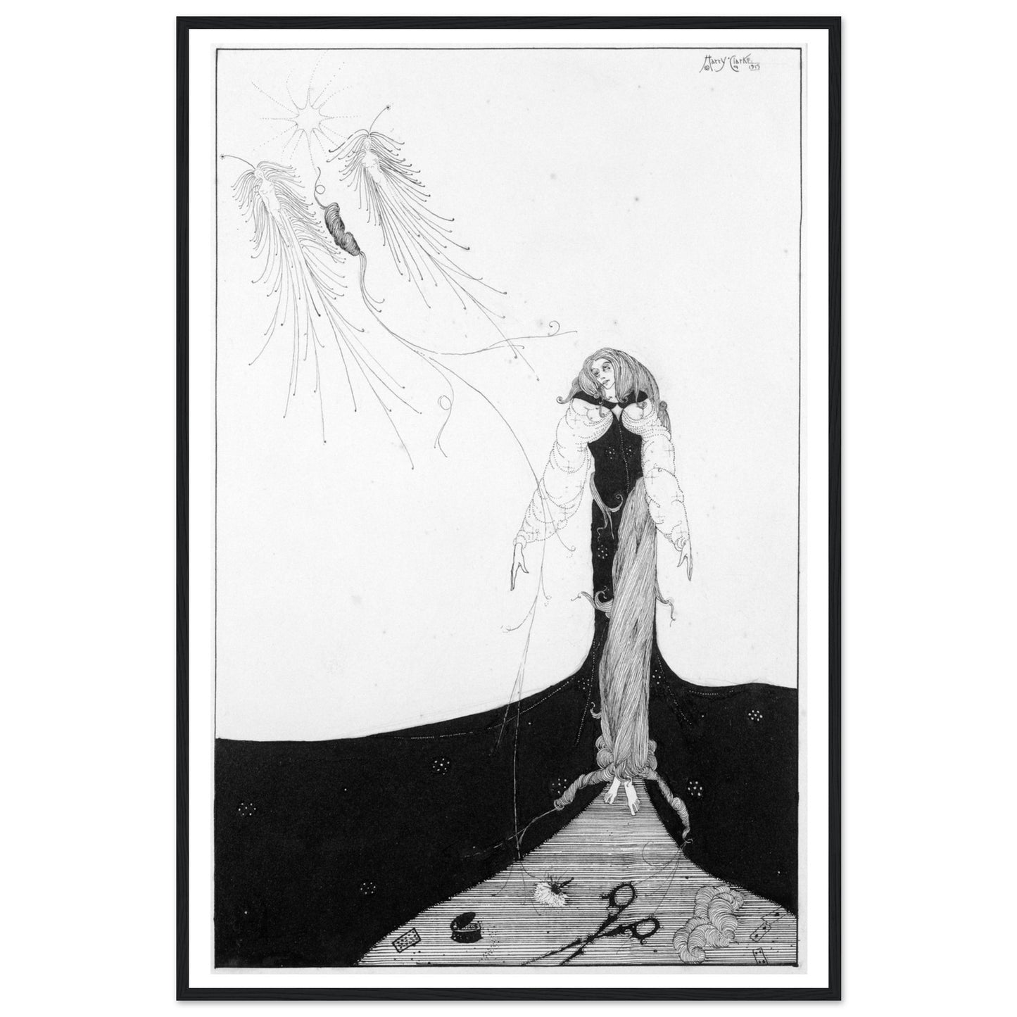 But Trust the Muse, She Saw it Upward Rise" by Harry Clarke Framed Print – view 6 | Buy Irish Art