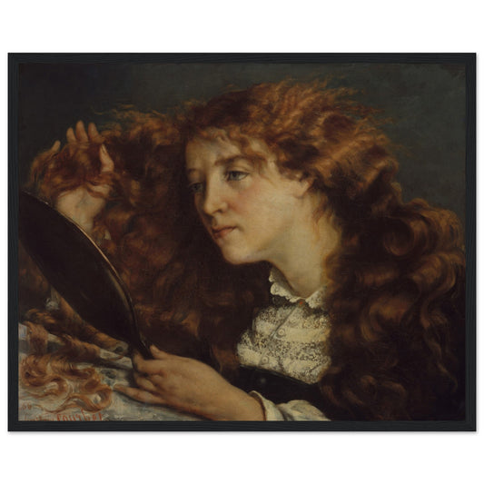 Jo, La Belle Irlandaise by Gustave Courbet (1865-66) 40x50 cm / 16x20″ – detail view | Buy Irish Art