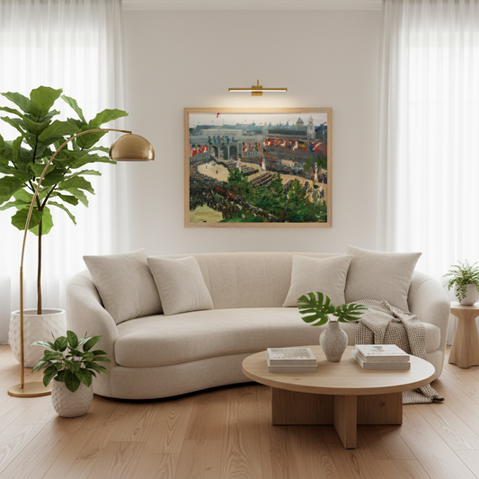 Admiralty Arch, Victory Parade, 19th July 1919 by Irish Artist John Lavery Art Print