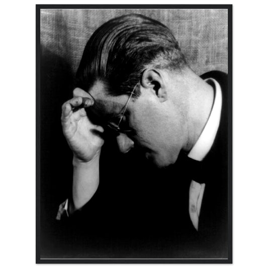 James Joyce Black & White Framed Photographic Print – framed print close-up | Buy Irish Art
