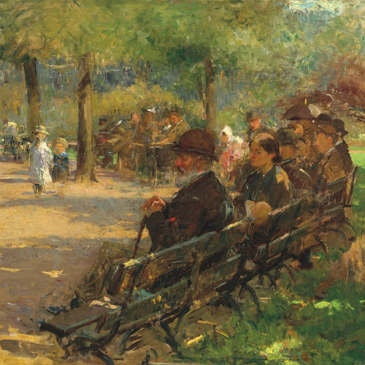 In St Stephen’s Green by Irish Artist Walter Frederick Osborne Art Print