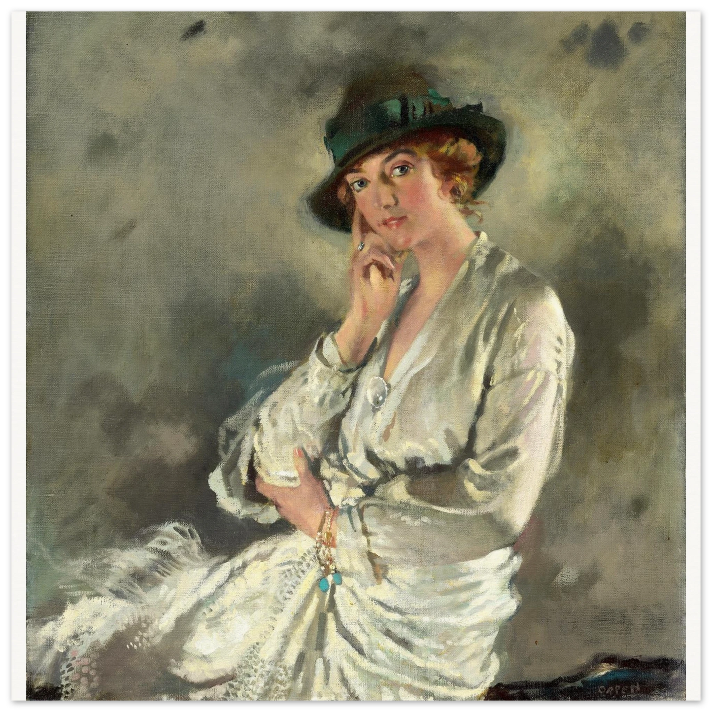 Mrs Charles S. Carstairs by William Orpen art print – framed print view | Buy Irish Art