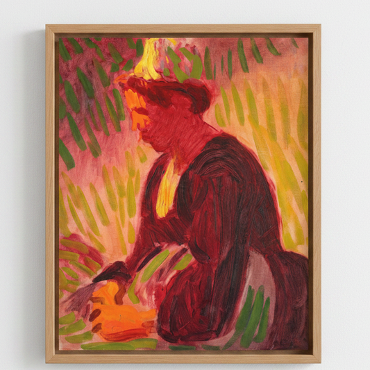 Peasant Woman Seated Outdoors – Roderic O'Conor