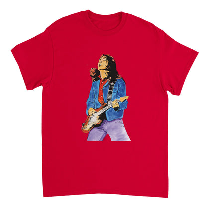 Rory Gallagher T-shirt – back view | Buy Irish Art
