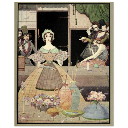Harry Clarke Art Print – Poe’s Tales of Mystery (1923) – “Spritely Grisette” | Museum-Quality Framed Reproduction – Irish wall art print | Buy Irish Art