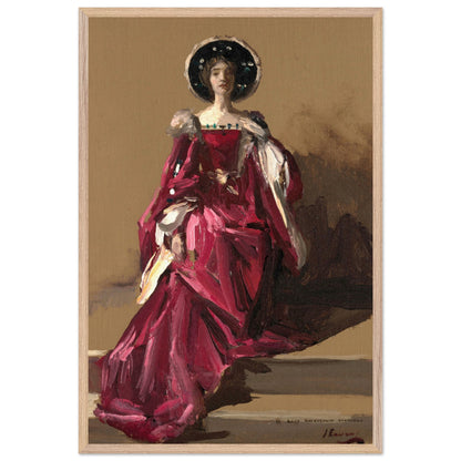 Lady Gwendeline Spencer-Churchill in The Merchant of Venice by John Lavery, detail view of portrait