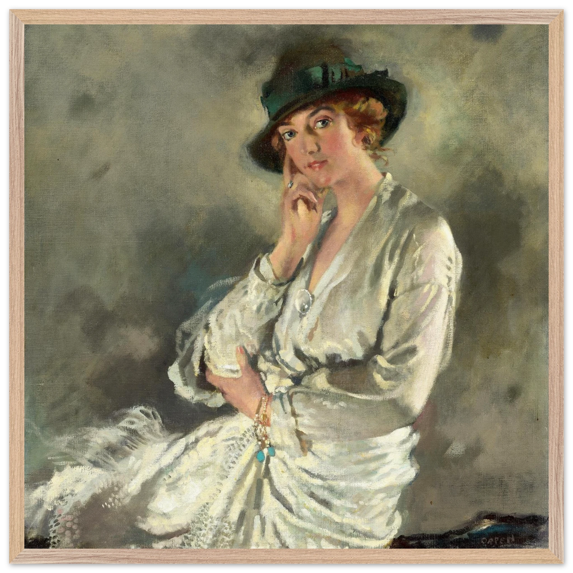 Mrs Charles S. Carstairs by William Orpen art print – wall art view | Buy Irish Art
