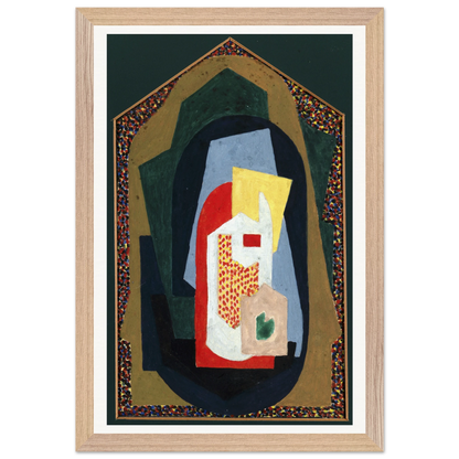 Decoration (1923) by Mainie Jellett - print in a black frame