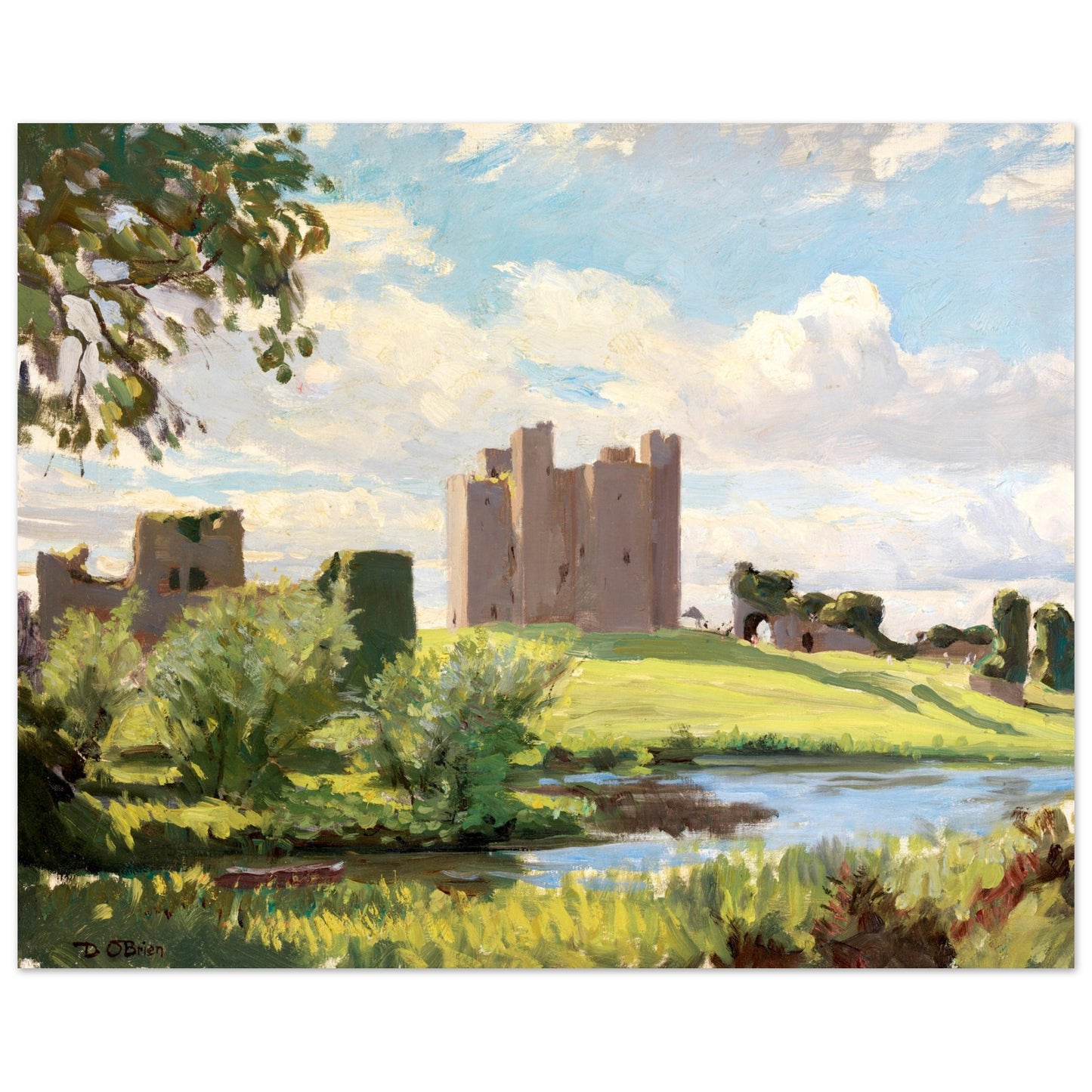 Trim Castle (1938) – Dermod O’Brien | Collector’s Edition Fine Art Print – view 12 | Buy Irish Art