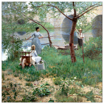 Under the Cherry Tree by Sir John Lavery, 70x70cm print size