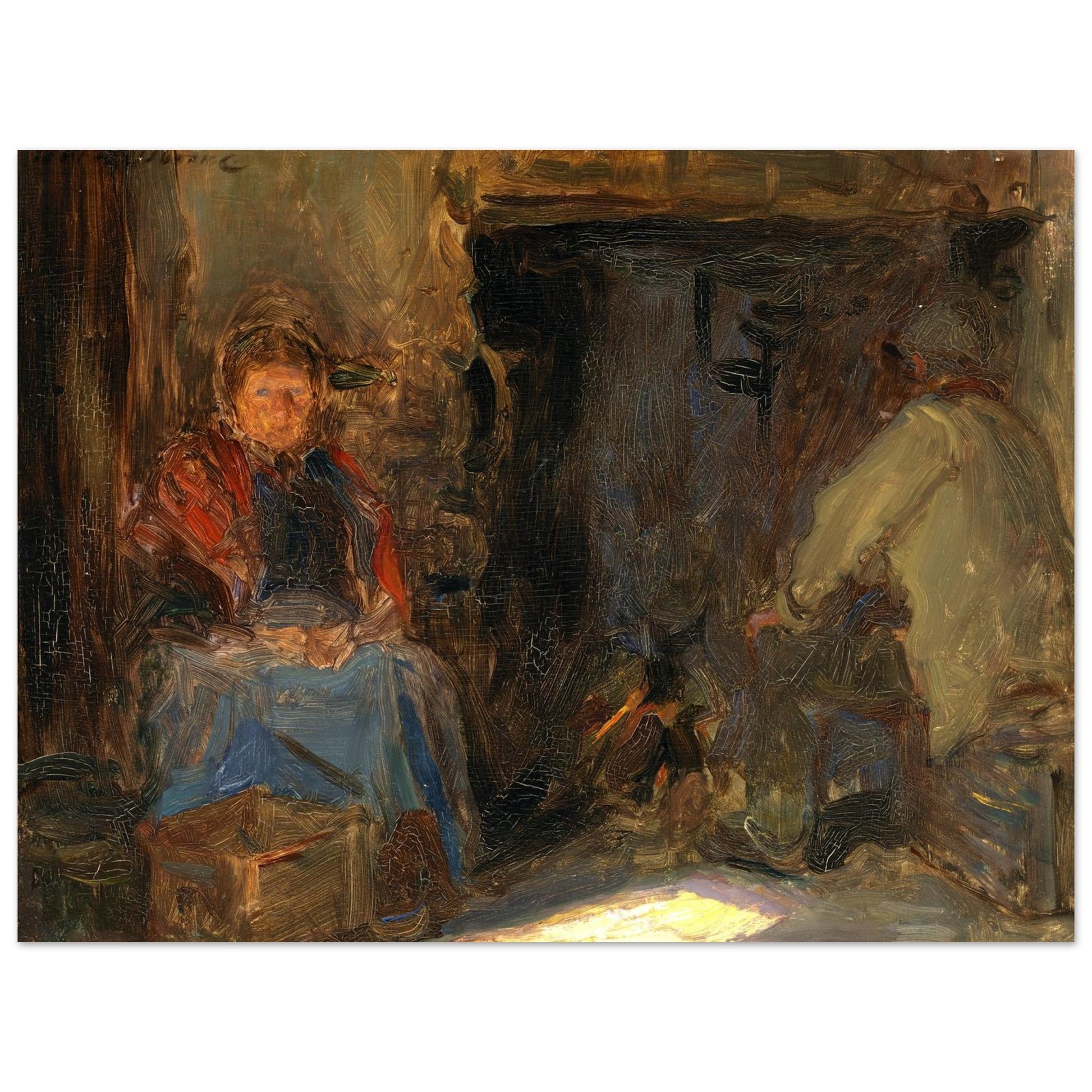 A Galway Cottage - Art Print by Irish Artist  Walter Frederick Osborne – view 8 | Buy Irish Art