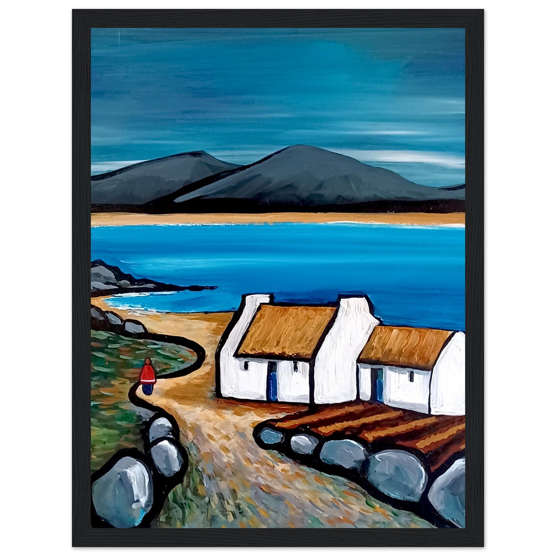 Connemara Lakes Cottage – Irish Landscape Fine Art Print by Ó Maoláin – view 14 | Buy Irish Art