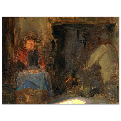 A Galway Cottage - Art Print by Irish Artist  Walter Frederick Osborne – view 7 | Buy Irish Art