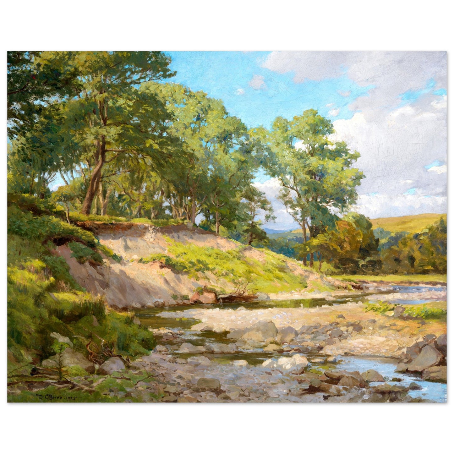The Deer Park, Powerscourt – Dermod O’Brien Landscape Print 40x50 cm / 16x20″ – view 8 | Buy Irish Art