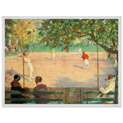Sir John Lavery tennis Cannes print – archival pigment ink detail, 75 year colour guarantee