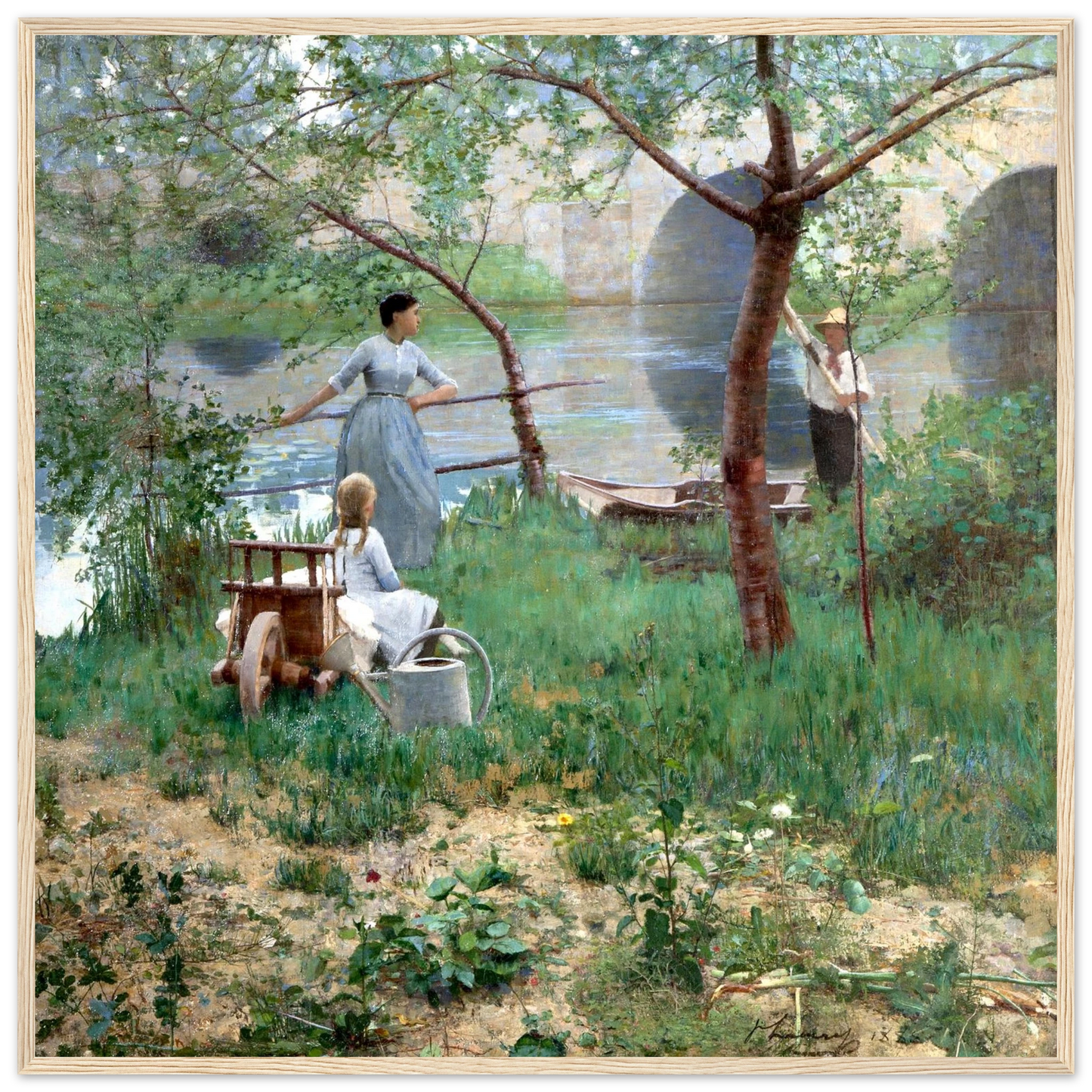 Under the Cherry Tree by Sir John Lavery, archival matte paper detail