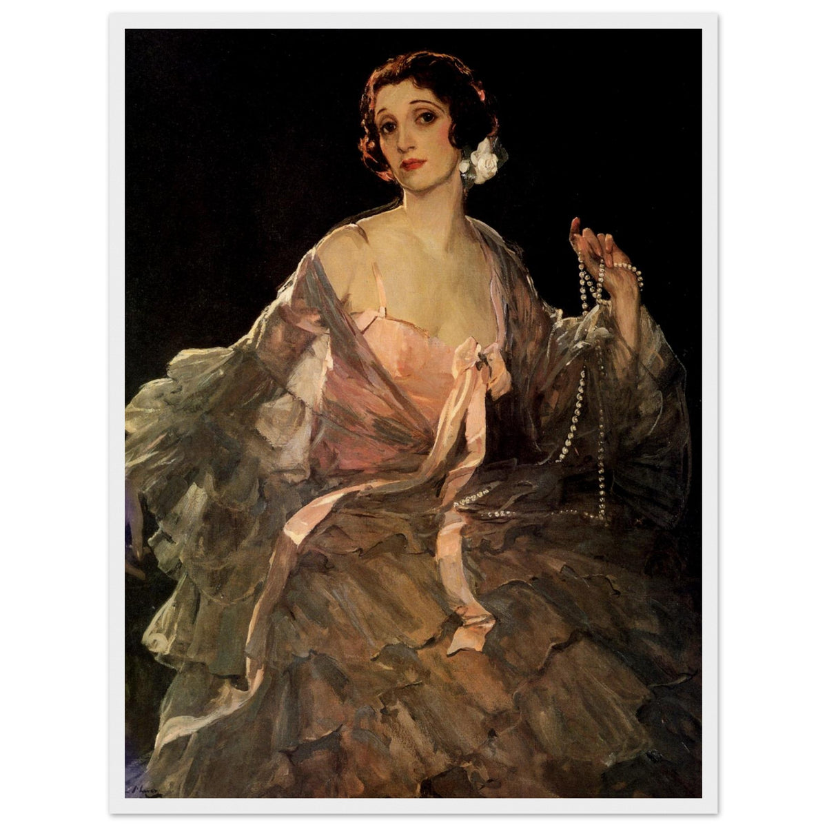 Hazel in Rose and Grey (c.1920) – Sir John Lavery (view 9)