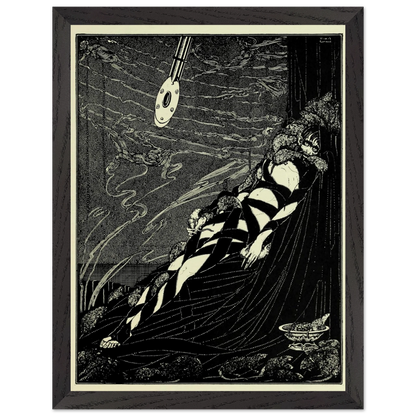 Harry Clarke Art Print – Poe’s Tales of Mystery (1923) – “Swarmed Upon Me” | Museum-Quality Framed Reproduction – framed print close-up | Buy Irish Art