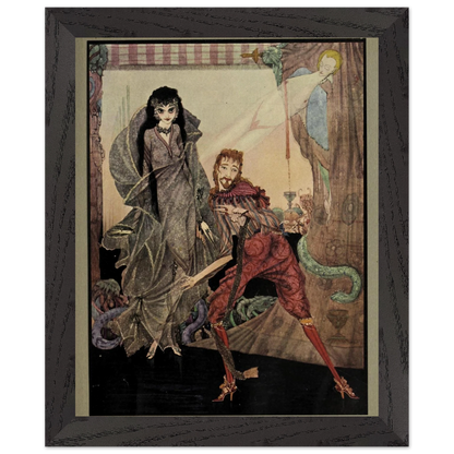 Harry Clarke Art Print – Poe’s Tales of Mystery (1923) – “Slowly Opened Eyes” | Museum-Quality Framed Reproduction – view 6 | Buy Irish Art