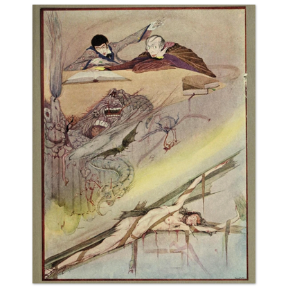 Harry Clarke Art Print – Poe’s Tales of Mystery (1923) – “Rending of Coffin” | Museum-Quality Framed Reproduction – view 8 | Buy Irish Art