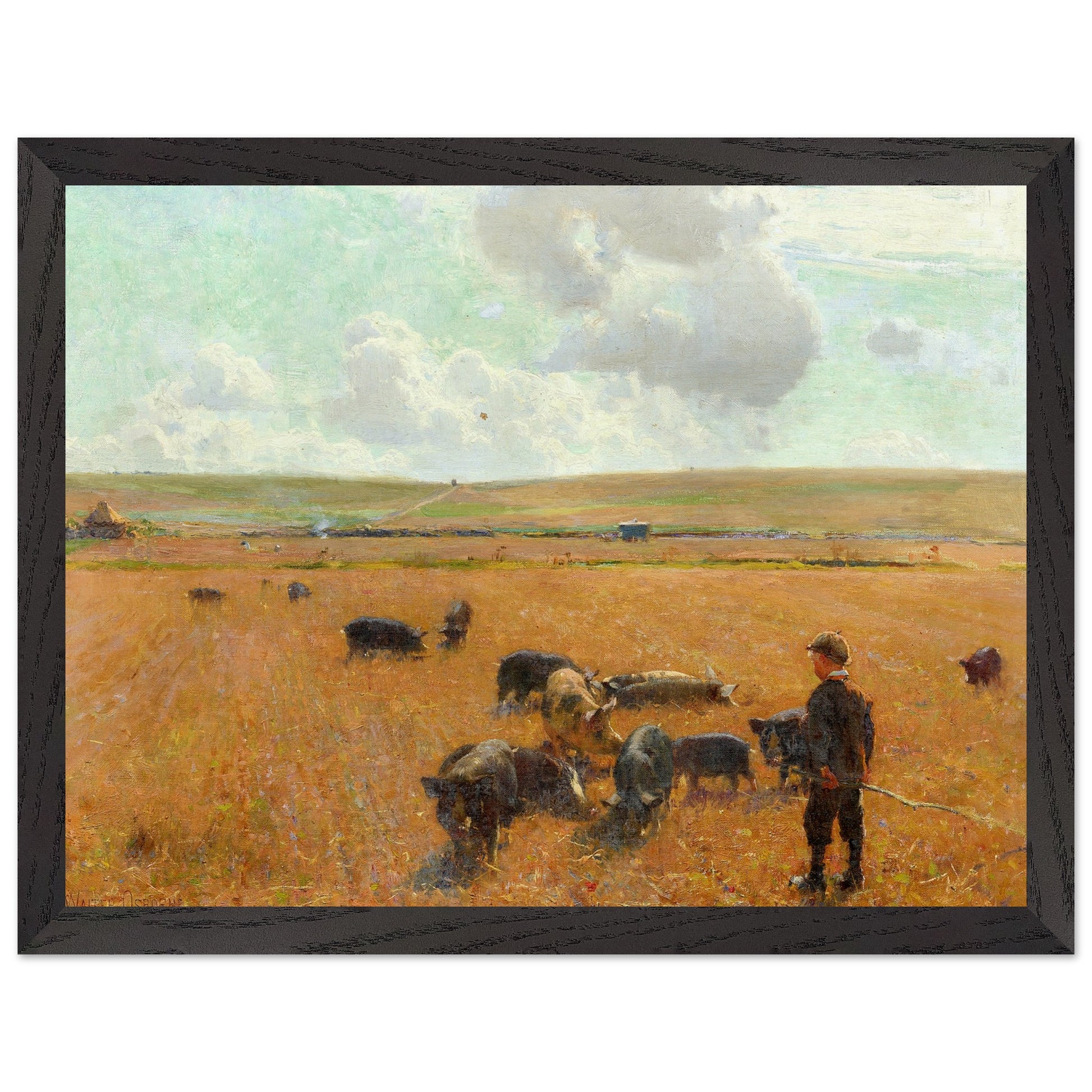 Joe the Swineherd by Walter Frederick Osborne – large format art print display