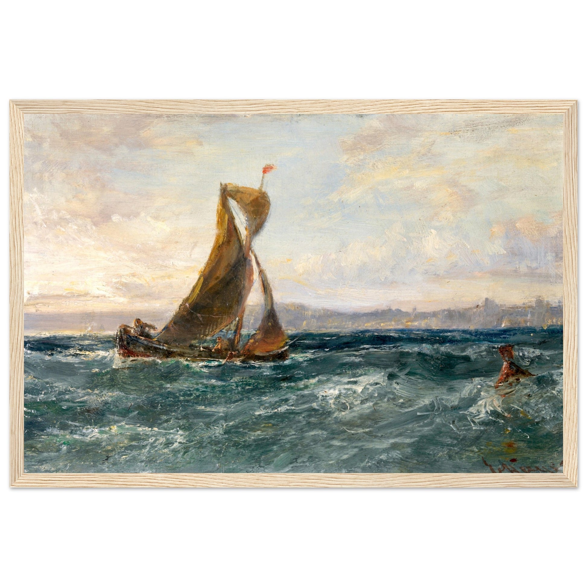 A View of Dublin Bay by Edwin Hayes – Gallery Edition Irish Art Print – view 6 | Buy Irish Art