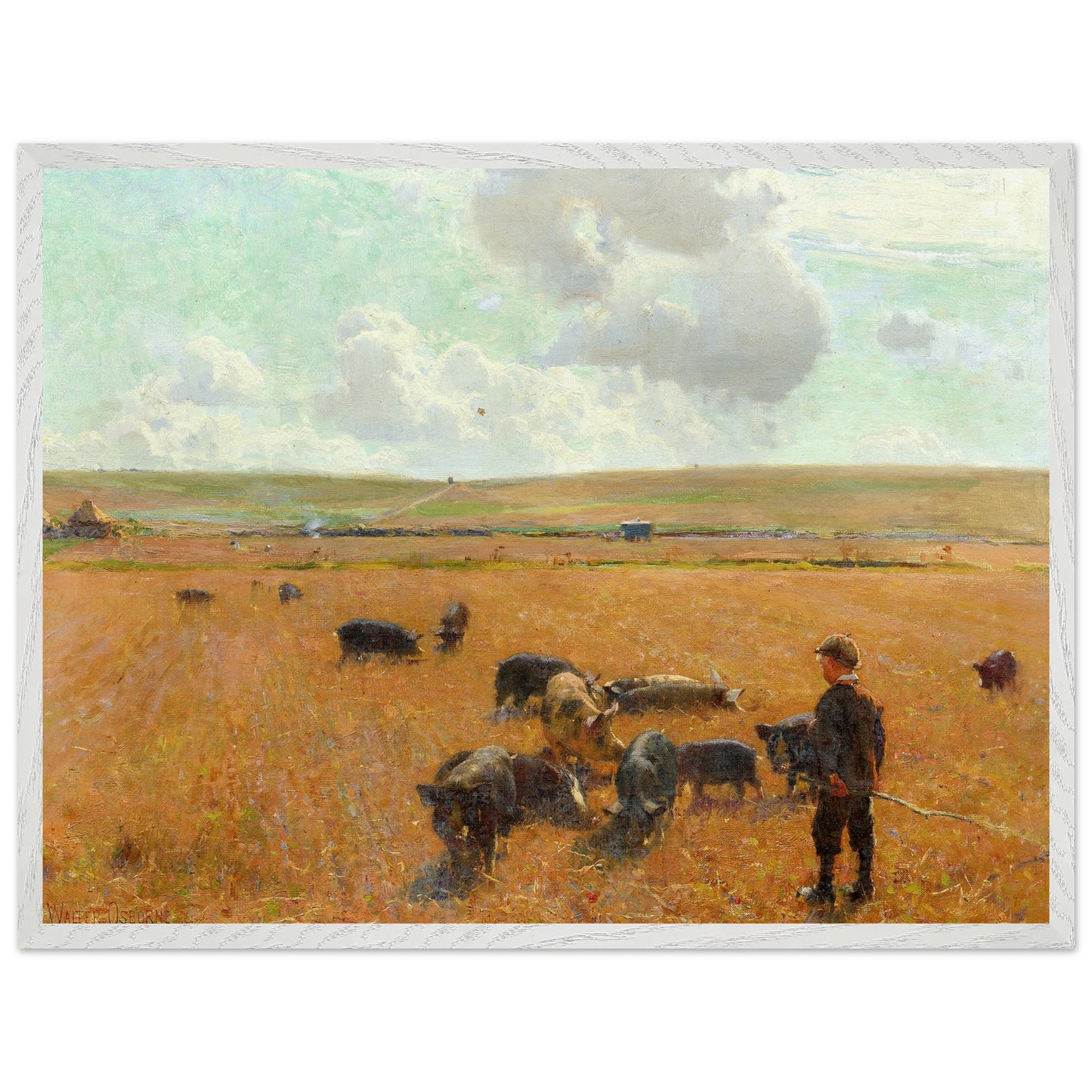Joe the Swineherd Irish art print – framed poster mockup