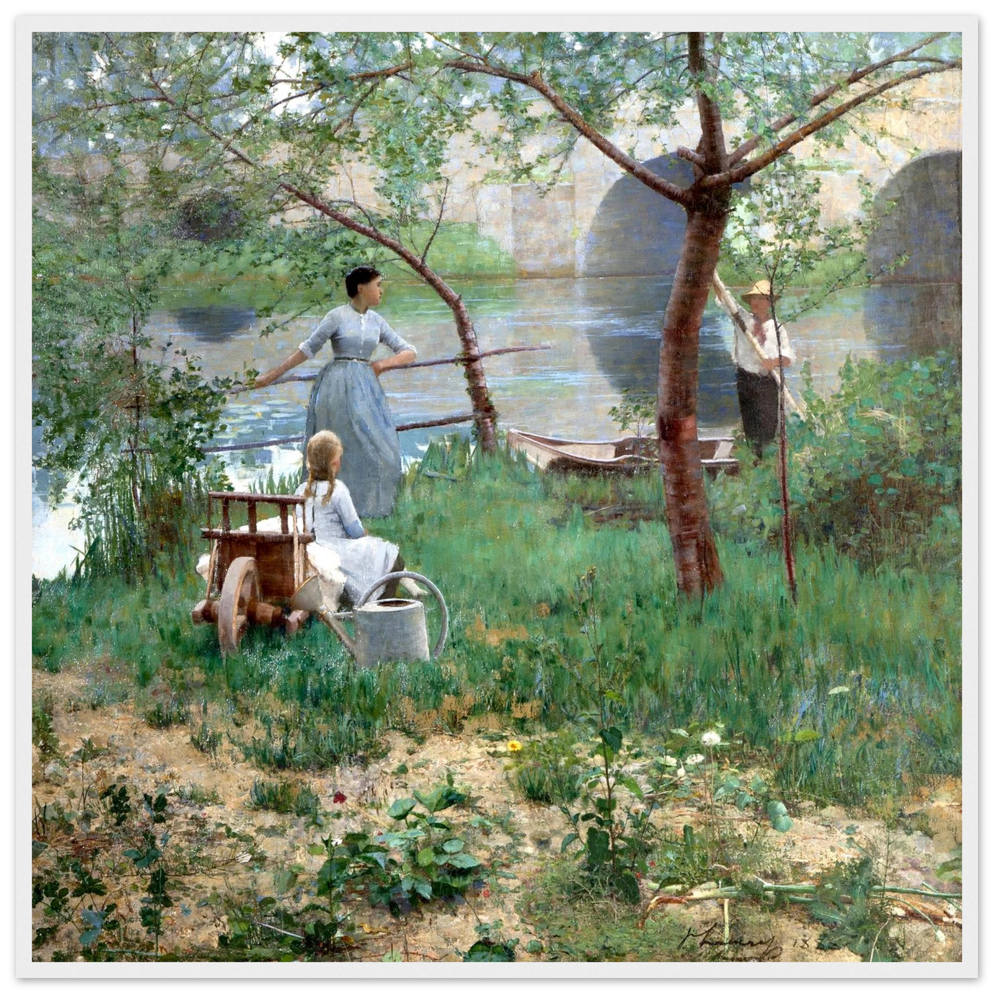Under the Cherry Tree by Sir John Lavery, unframed archival print