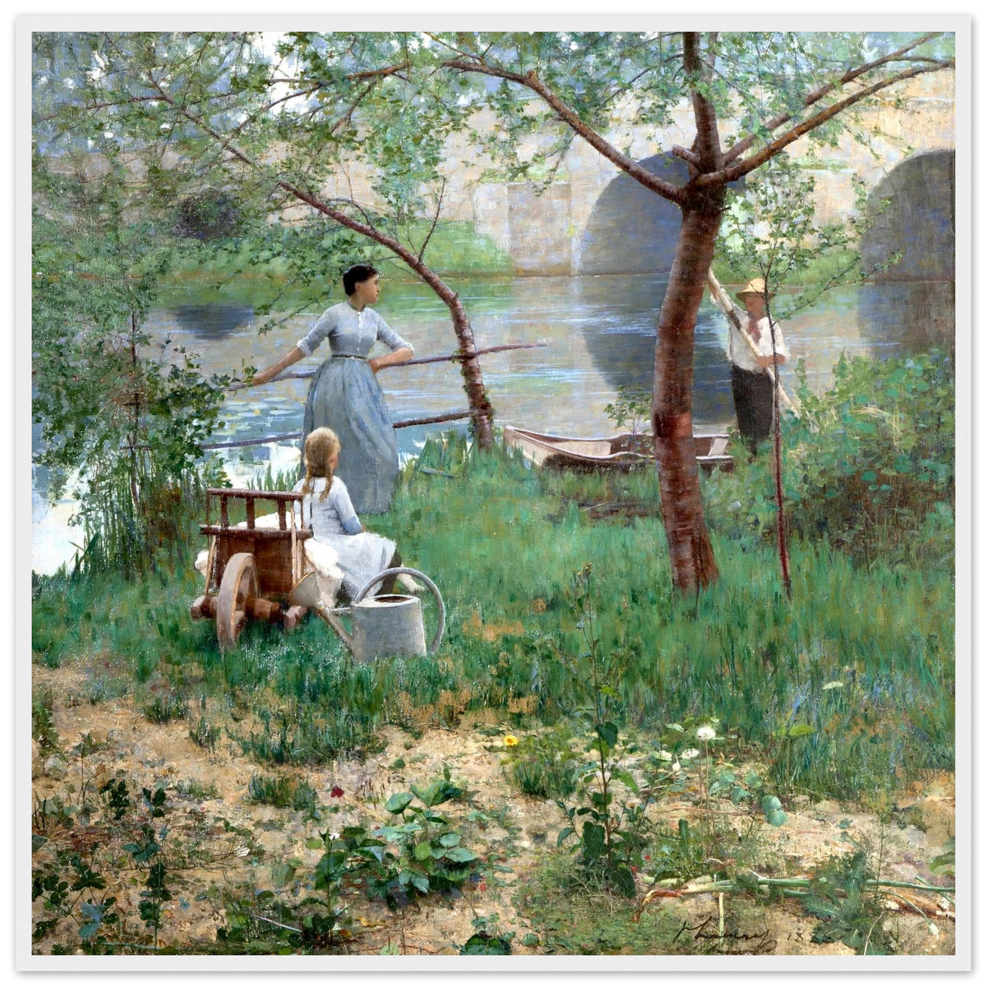 Under the Cherry Tree by Sir John Lavery, unframed archival print