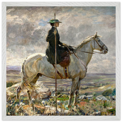 The Amazon by John Lavery – white frame option, Irish fine art print
